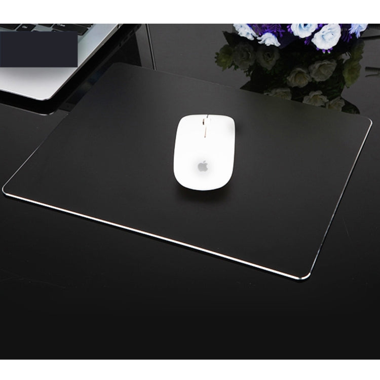 Afbeelding van Extended Large Slim Anti-Slip Aluminium Alloy Game and Office Keyboard Mouse Pad Mat, Size: 240 x 170 x 4 mm(Black)