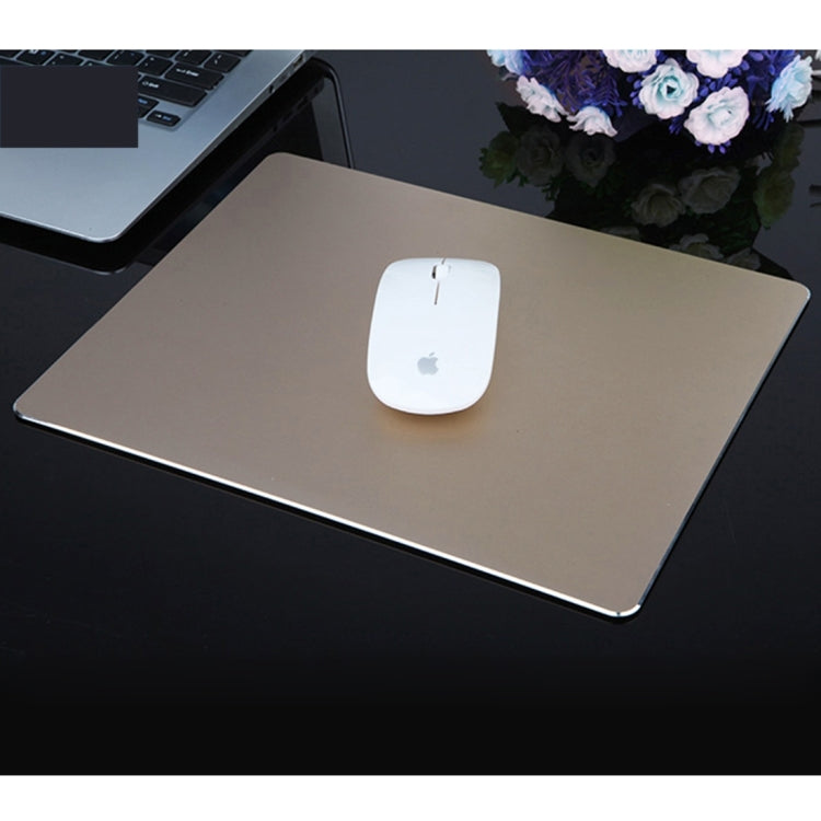 Afbeelding van Extended Large Slim Anti-Slip Aluminium Alloy Game and Office Keyboard Mouse Pad Mat, Size: 240 x 170 x 4 mm(Gold)