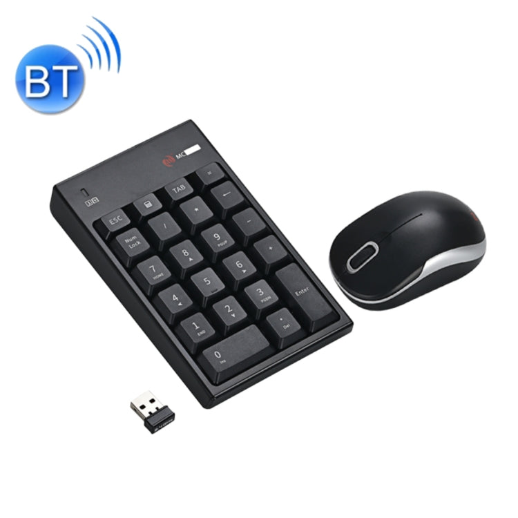 Afbeelding van MC Saite MC-61CB 2.4GHz Wireless Mouse + 22 Keys Numeric Pan Keyboard with USB Receiver Set for Computer PC Laptop (Black)