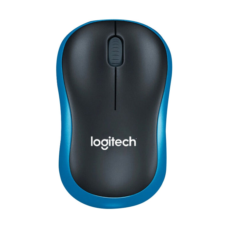 Afbeelding van Logitech M186 Wireless Mouse Office Power Saving USB Laptop Desktop Computer Universal (Black Blue)