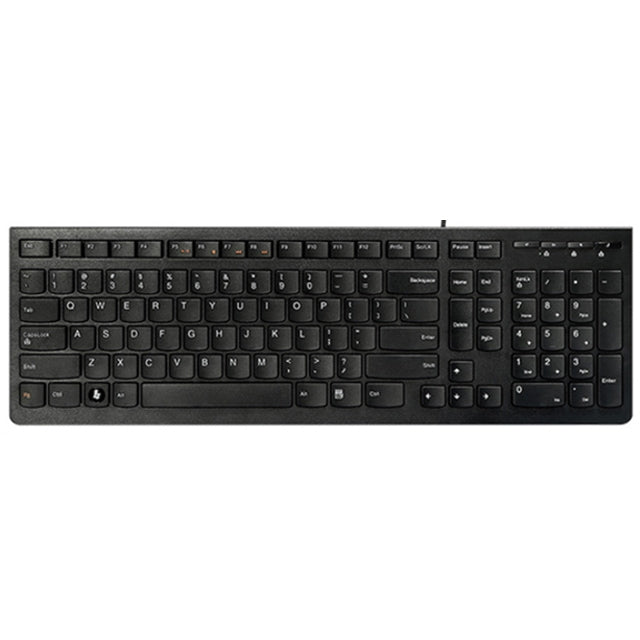 Afbeelding van Lenovo K5819 Office Simple Ultra-thin Wired Keyboard (Black)