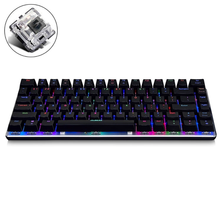 Afbeelding van Ajazz 82 Keys Laptop Computer RGB Light Gaming Mechanical Keyboard (Black Shaft)