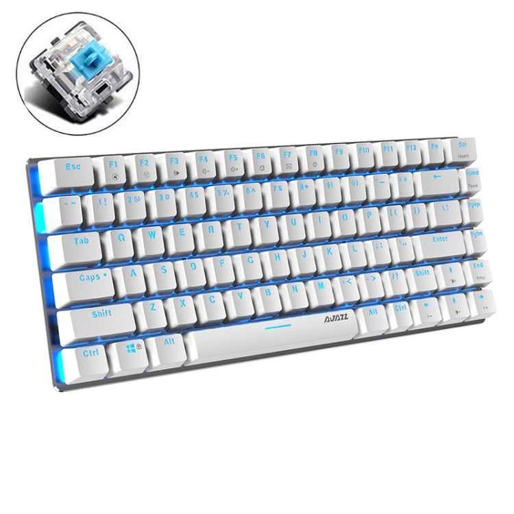 Afbeelding van Ajazz AK33 Laptop Computer Gaming Mechanical Keyboard (White Blue Shaft)