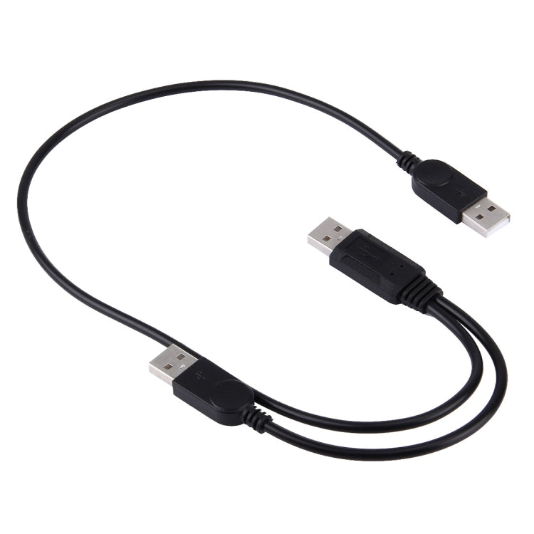 Afbeelding van 2 in 1 USB 2.0 Male to 2 Dual USB Male Cable for Computer / Laptop, Length: 50cm