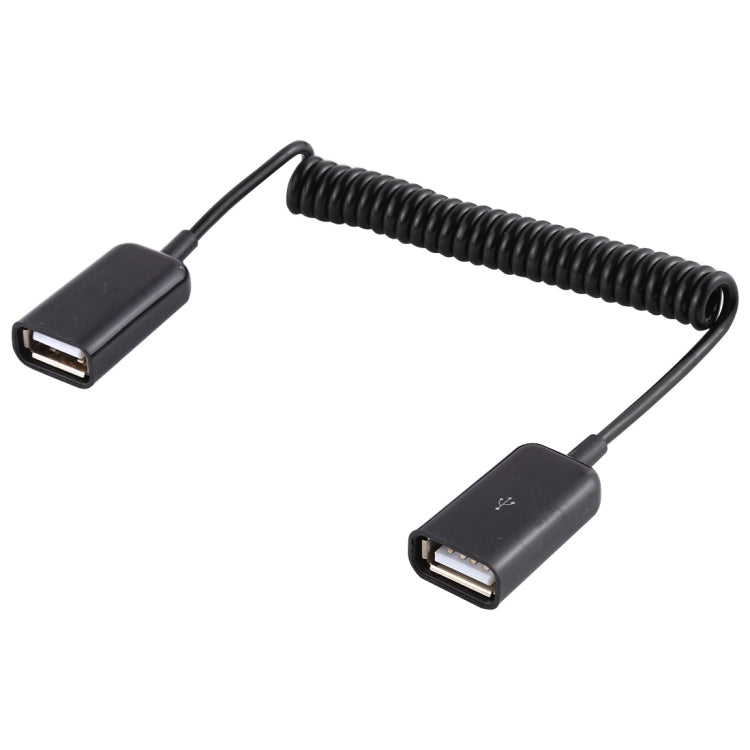 Afbeelding van USB Female to USB Female Laptop Spring Charging Cable