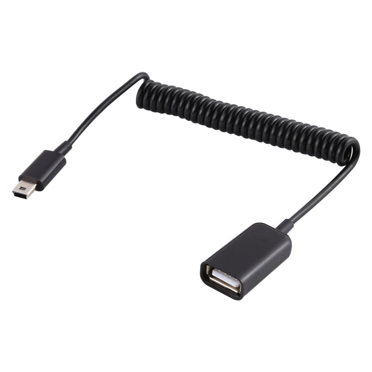 Afbeelding van Mini 5 Pin Male to USB Female Laptop Spring Charging Cable