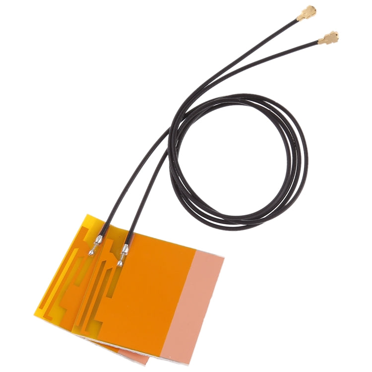 Afbeelding van 1 Pair Mini PCI-E Wifi Internal Antenna Universal Laptop Wifi Bluetooth Yellow film antenna For Wireless network card tablet