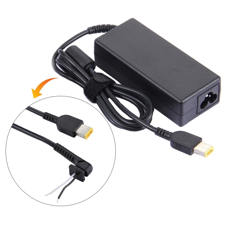 Afbeelding van 1.2m Big Square Male 2-cores DC Power Charge Adapter Cable for Lenovo Laptop