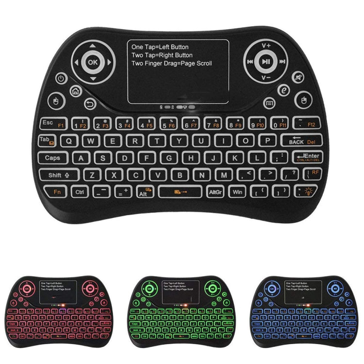 Afbeelding van S913 Mini Wireless Keyboard with Touchpad Rechargeable Fly Mouse 2.4GHz Smart Game three-color Backlit Keyboard
