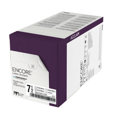 Ansell Encore Acclaim Latex Surgical Glove, Sterile, Powder-free, Chemo-rated, Natural Color