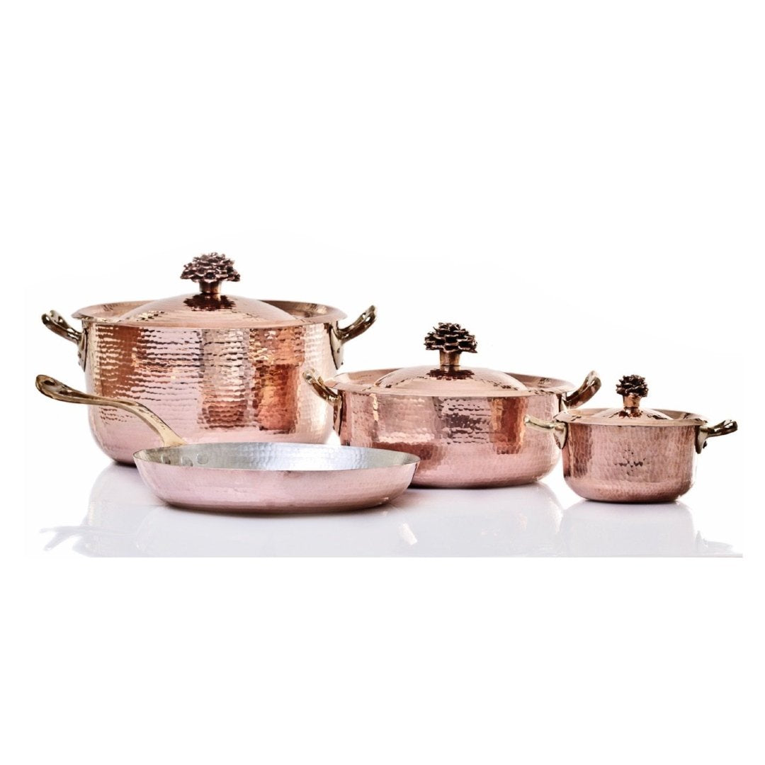 Copper Cookware Set of 11 W Standard Lid