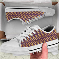 Sneakers-Zigs and Zags -Womans Low Top Canvas Sneakers, Cruise Fashion Shoes - MaWeePet- Art on Apparel