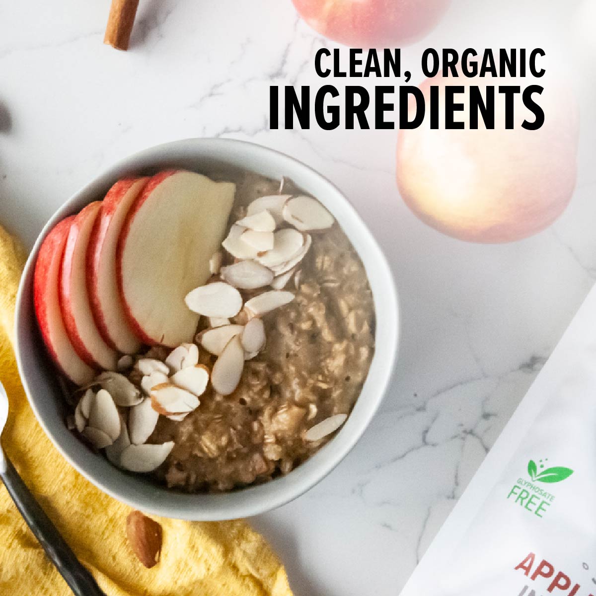 Sprouted Apple Cinnamon Organic Instant Oatmeal