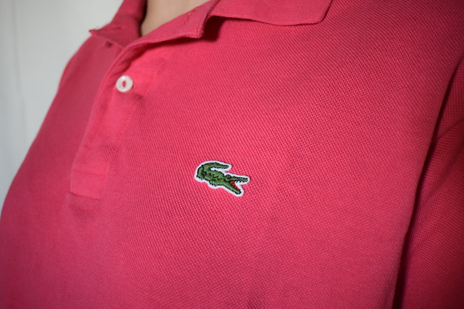 lacoste shirt pink