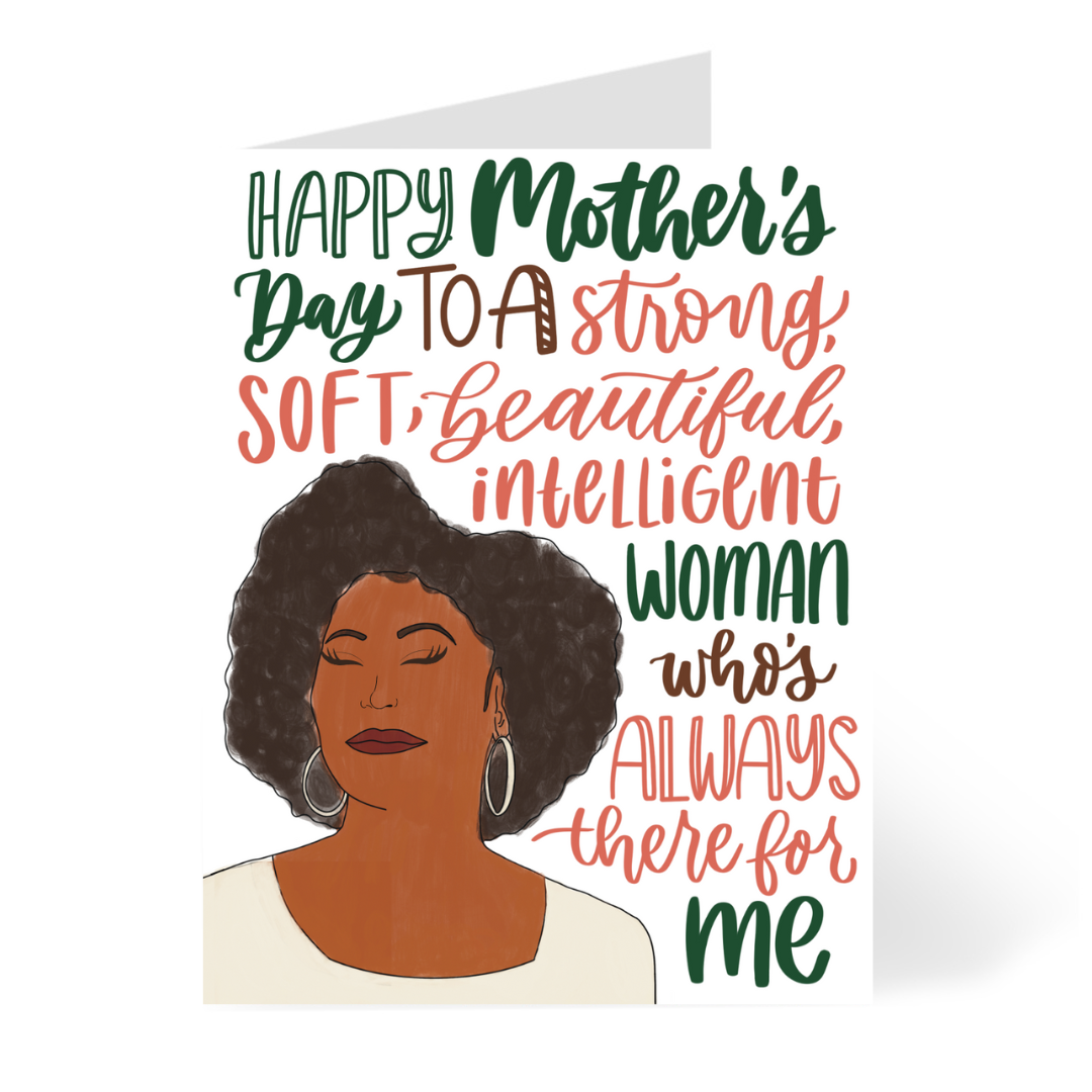 To a Strong Woman - Black woman Mother's day card – Cultural Interiors