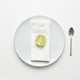 White napkin on a plate
