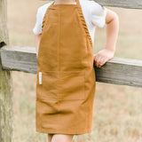 Portland Apron Company kids everyday apron in tan