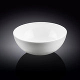 Wilmax white porcelain bowl against a black background