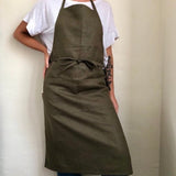 Portland Apron Company french apron in olive