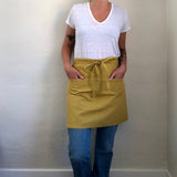 Portland Apron Company gathering apron in goldenrod