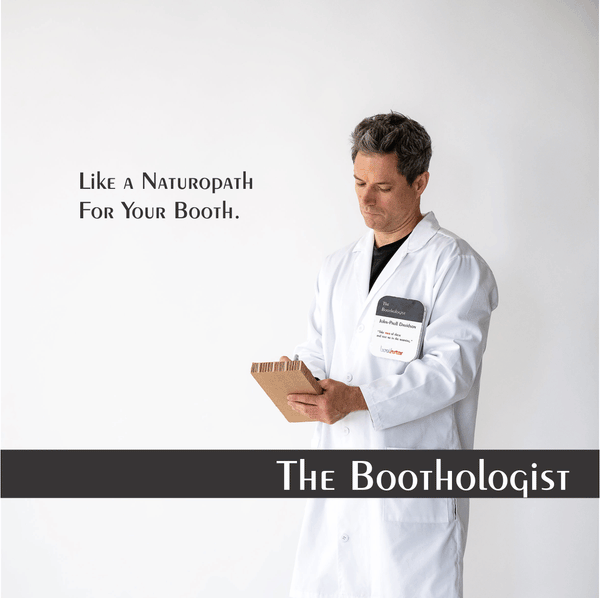 The Boothologist choosing ecofriendly tradeshow booth design materials