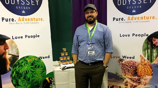 custom tradeshow booth banner stands for the cannabis industry