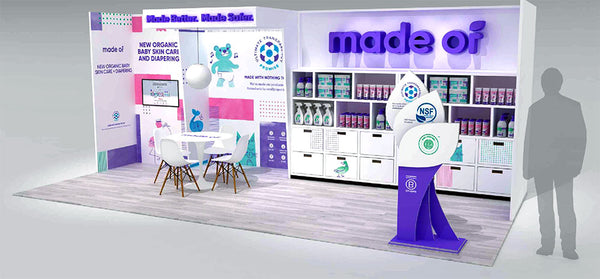 Recyclable Tradeshow Booth Design for Made Of