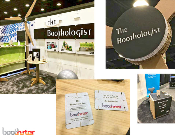 The Boothologist give some recyclable tradeshow booth design ideas
