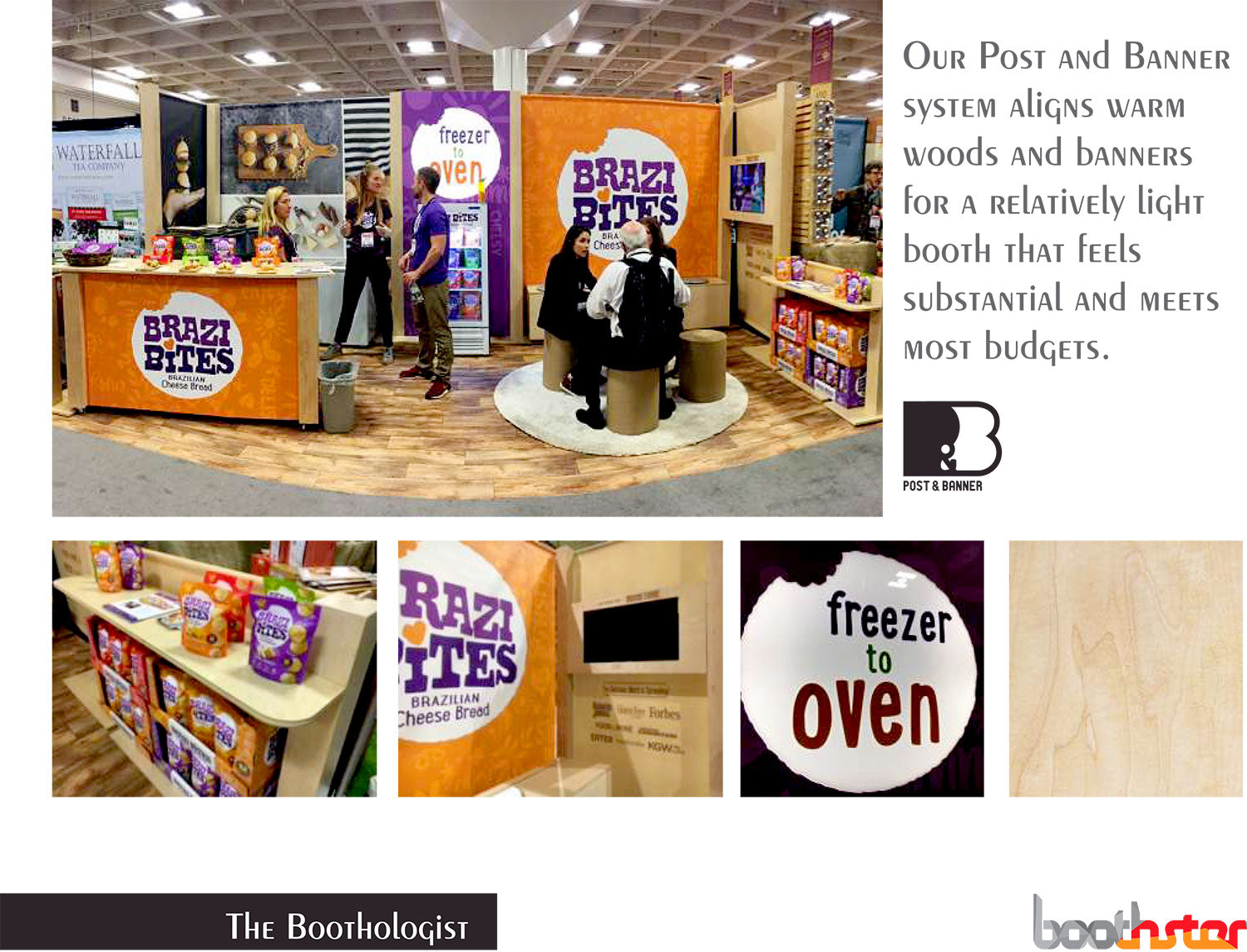 Food Industry Tradeshow Booth for Brazi Bites