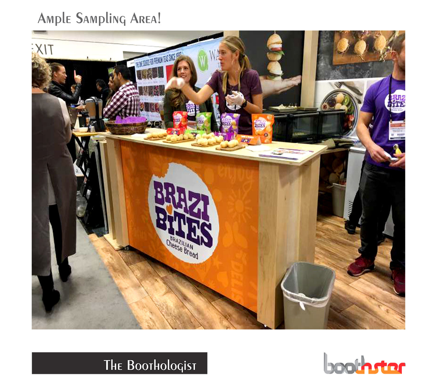 Food Industry Tradeshow Booth for Brazi Bites