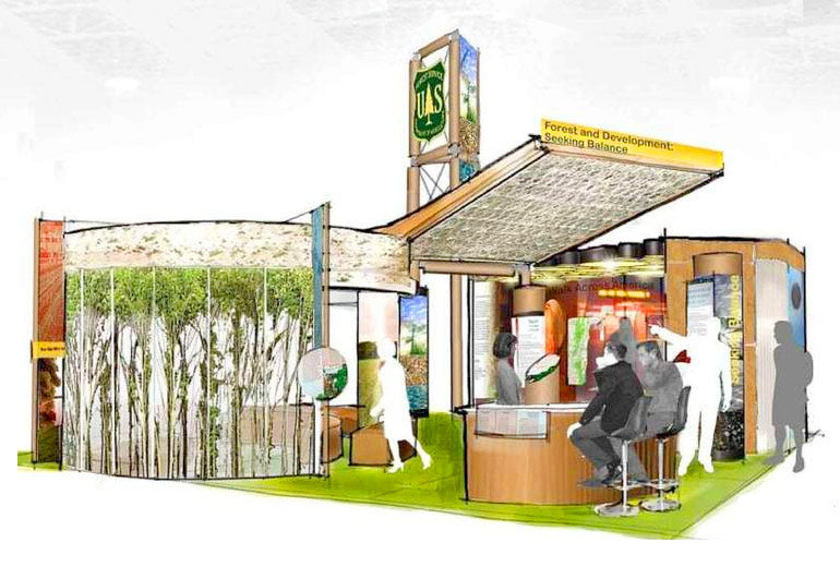Custom Tradeshow Booth Design for Eco Conscious Companies and Government Organizations
