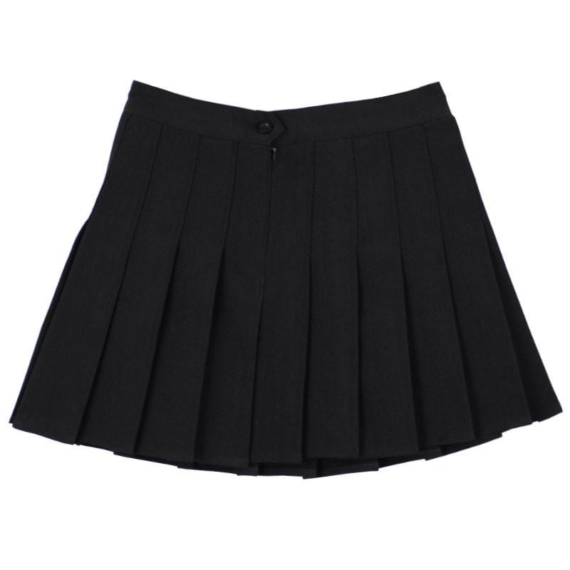 BLACK PLEATED SKIRT – dog dog