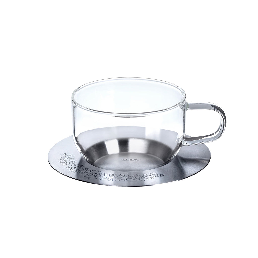Glass Tea Mug with Infuser - Aurora Tea Mug (Wide) – EILONG®