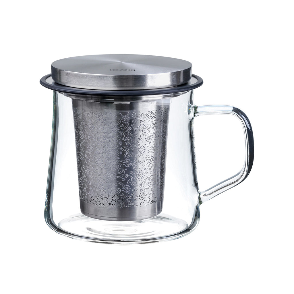 Glass Tea Tumbler with Infuser 650 ml