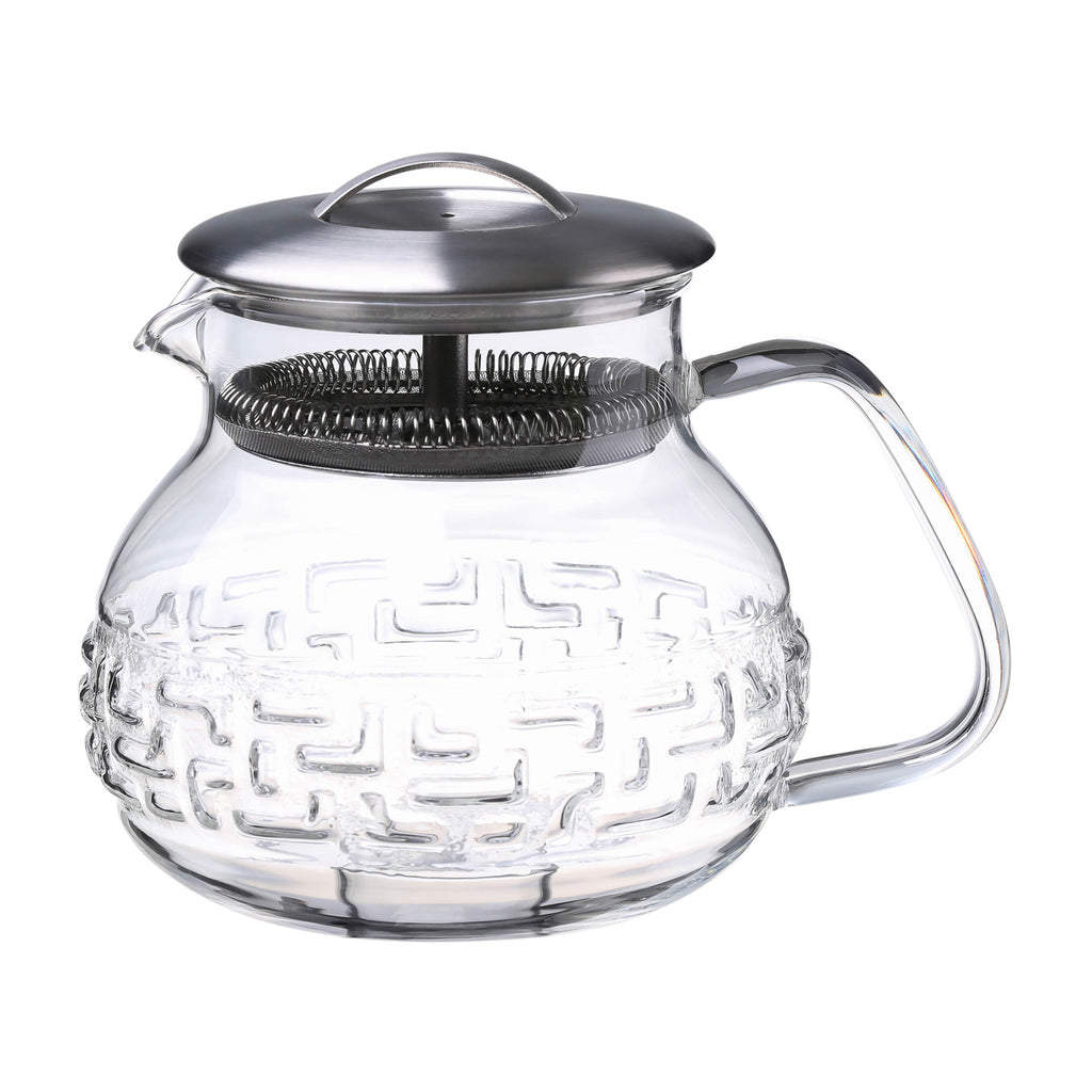 Grijzen Teapot  Wood & Glass, Tea Infuser – JUGLANA