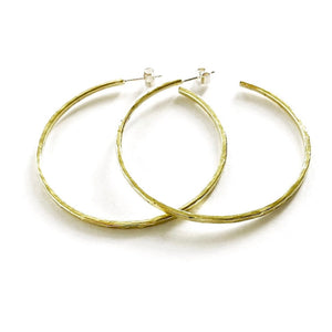 Large hoop earrings