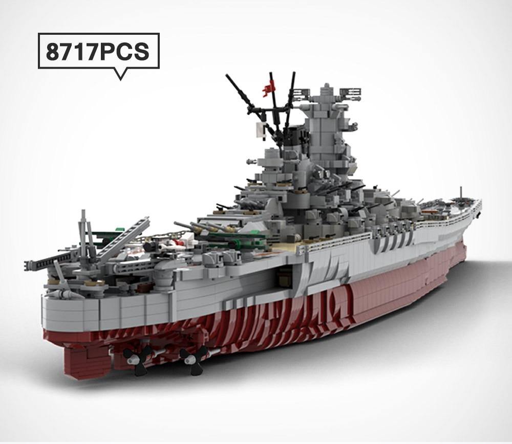 WW2 Yamato Battleship MOC Brick Set – Brick Lighting