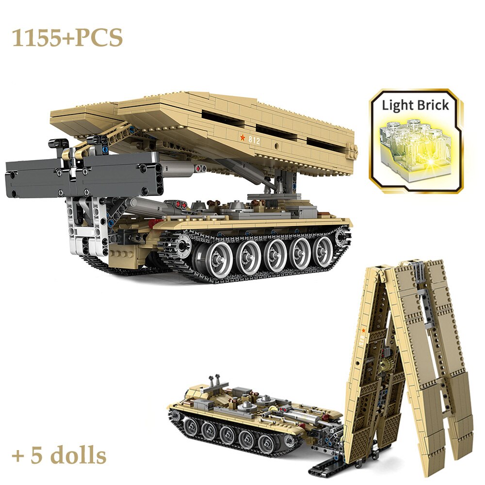 HYMAN Char Leopard 2A6 - 1346 pièces - Technique WW2 - Leopard militaire -  2 principaux char militaire - Modèle de brique - Compatible avec Lego :  : Jeux et Jouets