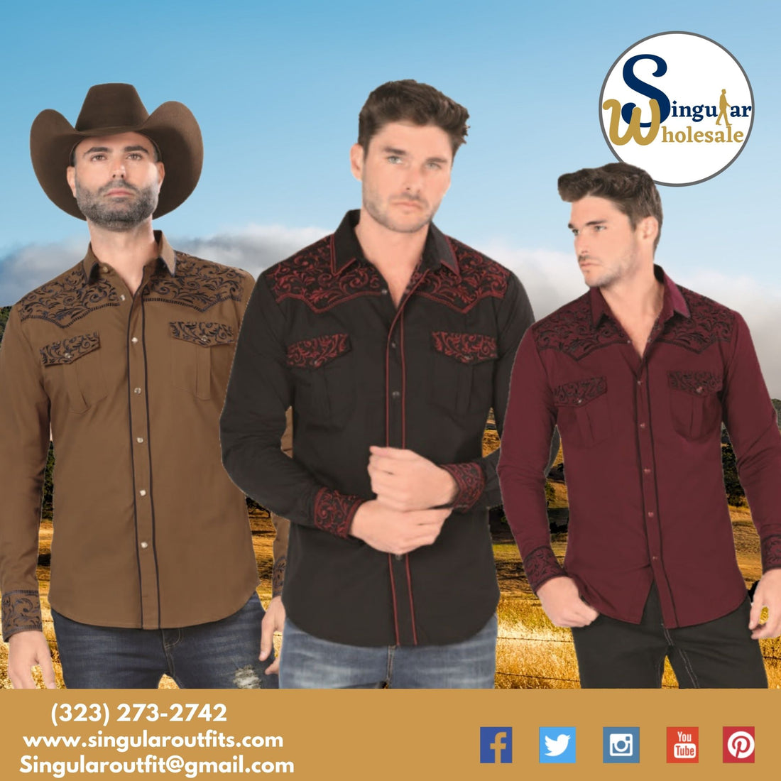 Camisas vaqueras por mayoreo | Wholesale and western shirts – Singular Outfits