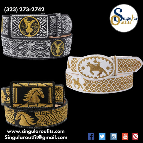 Embroidered Charro Belts