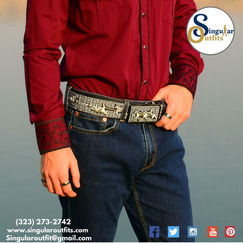 Embroidered Charro Belts