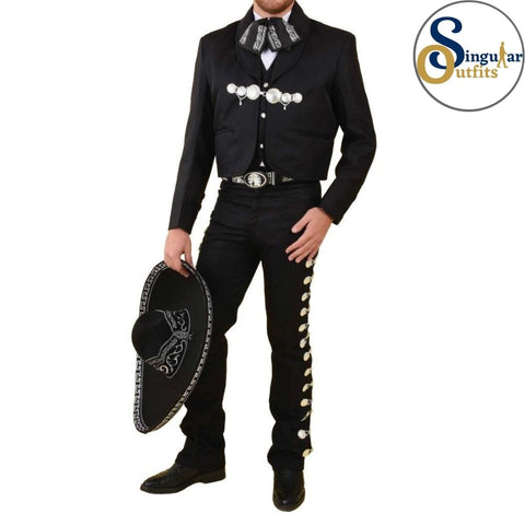 Traje charro de gala Plata