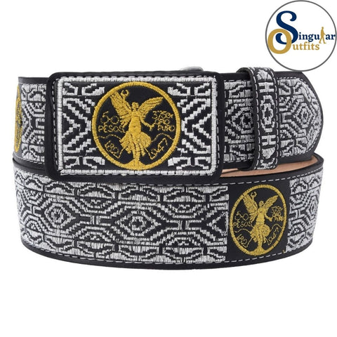 Embroidered leather Belts