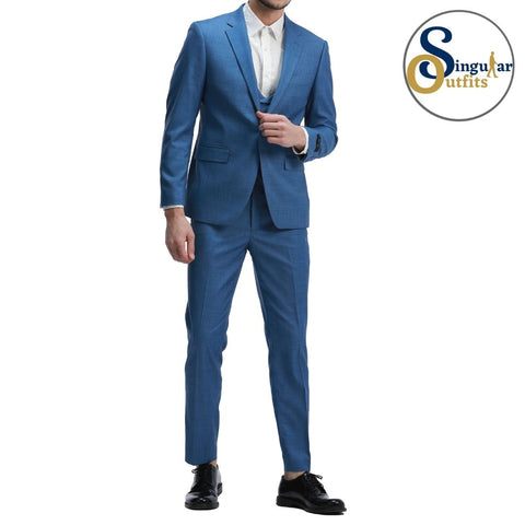 Traje Formal de Tres Piezas Corte Delgado de hombre solapa de pico SO-M335SK03 Three Piece Formal Suit Skinny Fit for Men Peak Lapel