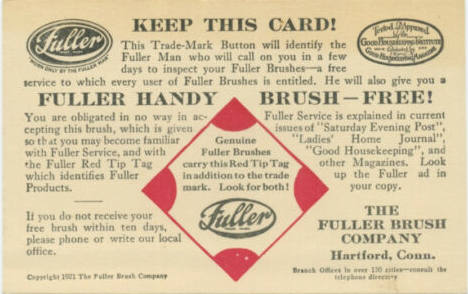 The Fuller Brush Company - Vintage Fuller Brush Ad circa 1951. https:// fuller.com/essential-ladies-hairbrush.html #TBT #throwbackthursday