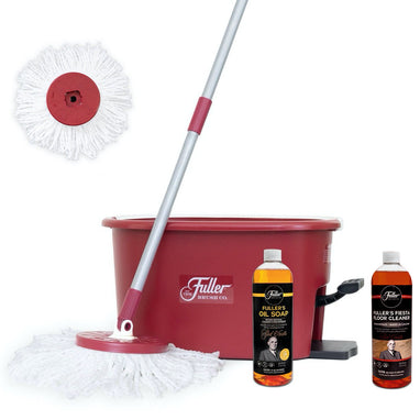 Spin Mop Bucket System - 2 Microfiber Heads - Mops — Fuller Brush Company