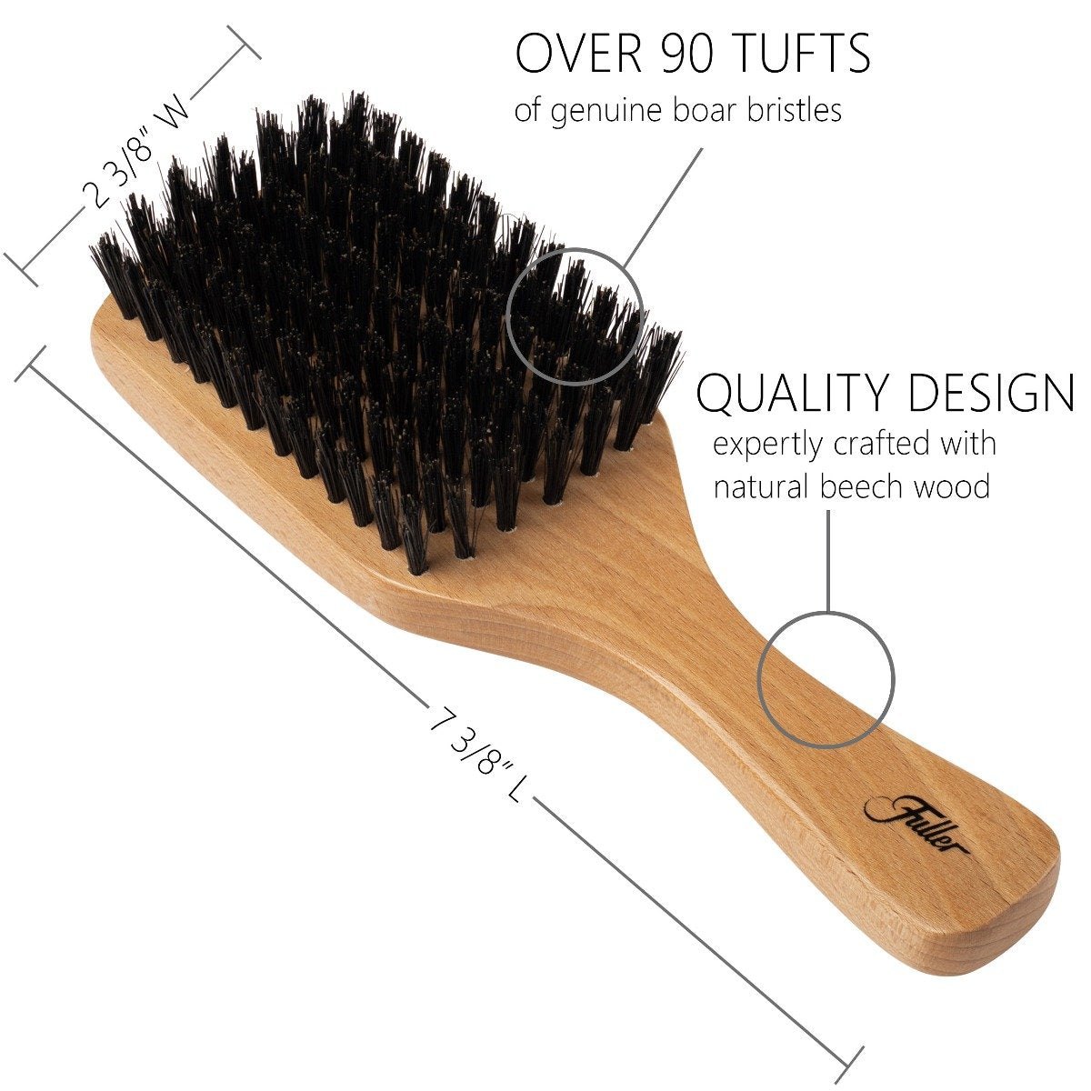 Bamboo hair brush biodegradable  BKIND
