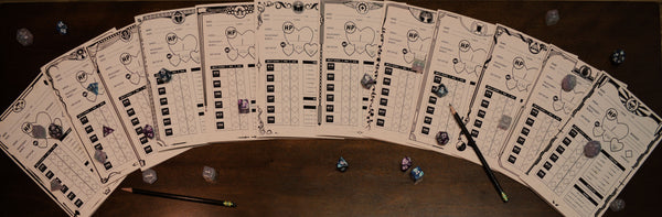 Tabletop Roleplaying Game Custom Made Character Sheets for each Dungeons and Dragons Player Character Class, Digital Download, Printable, DIY Homebrew Dnd