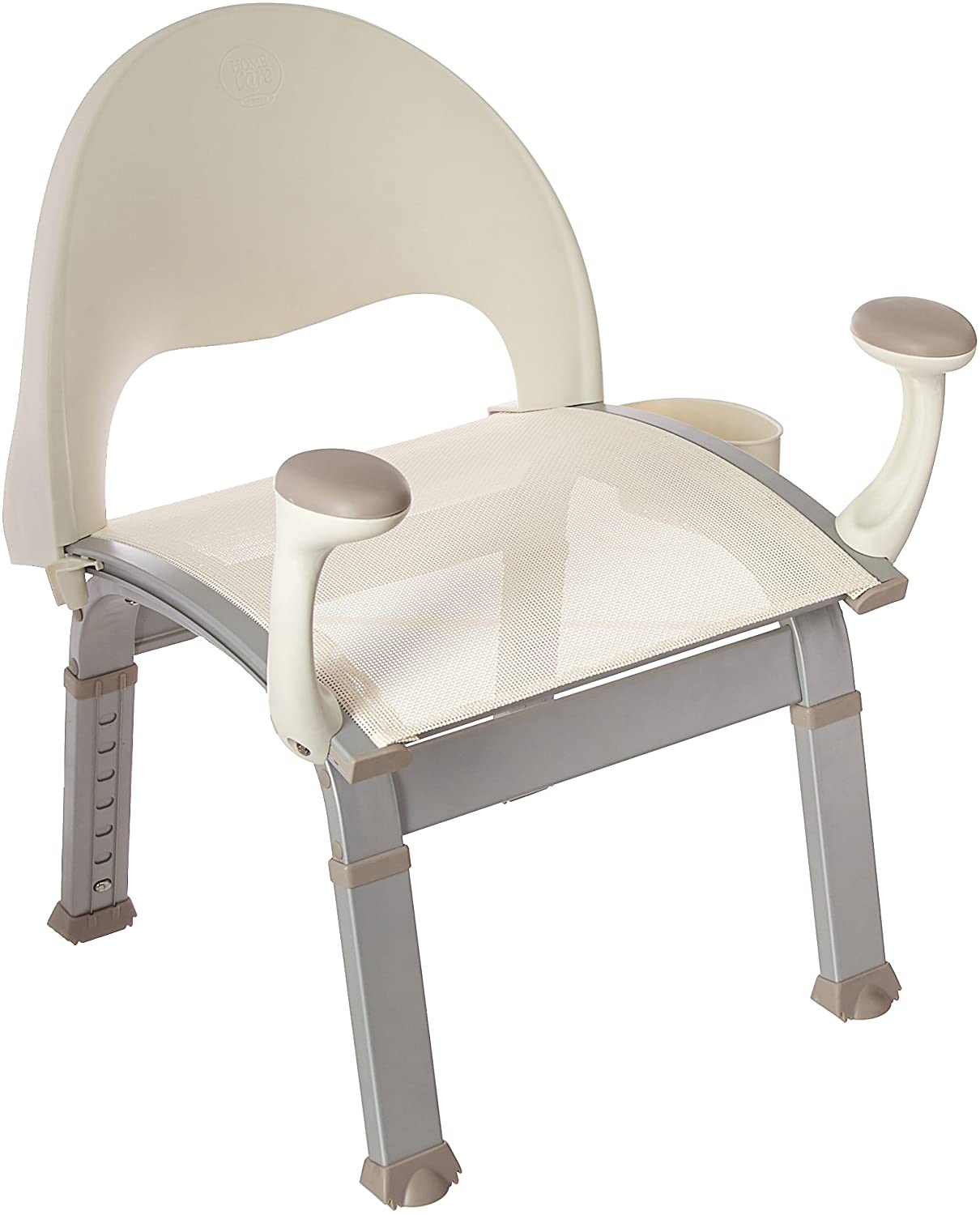 Adjustable Safety Shower Chair with Back and Arm Rests for elderly