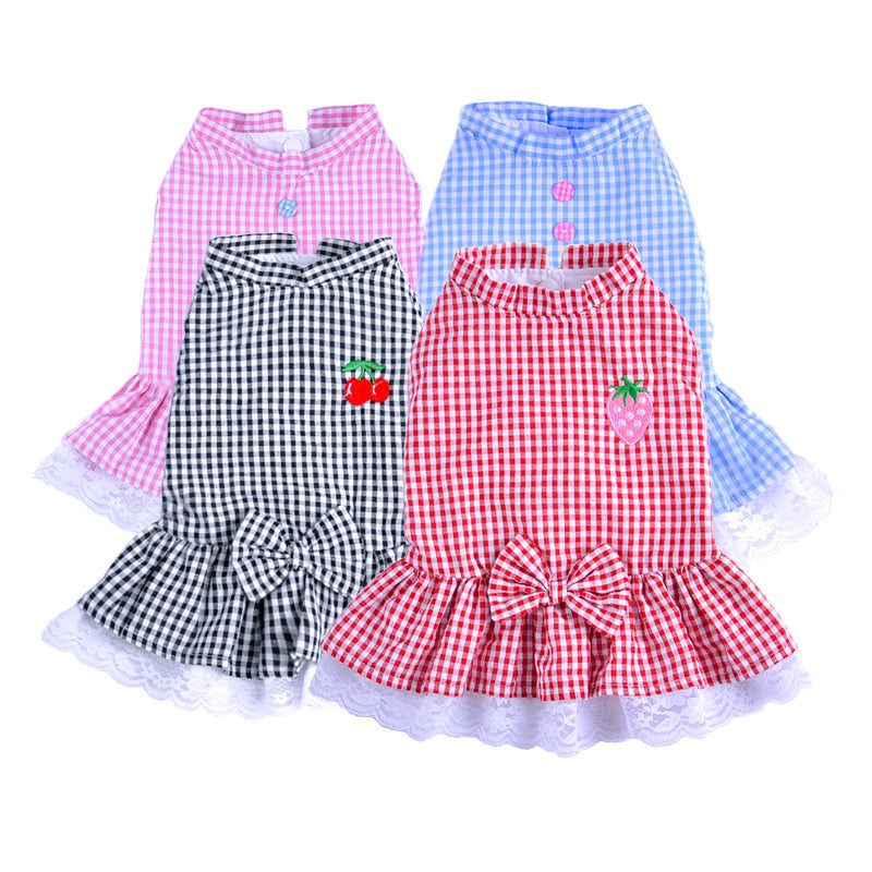 Cute Cat Clothes Small Skirt Pet Clothing Summer Spring Cat 